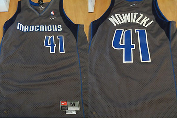 Men's Dallas Mavericks #41 Dirk Nowitzki Grey Association Edition Swingman Stitched Jersey Men's Dallas Mavericks #41 Dirk Nowitzki Grey Association Edition Swingman Stitched Jersey